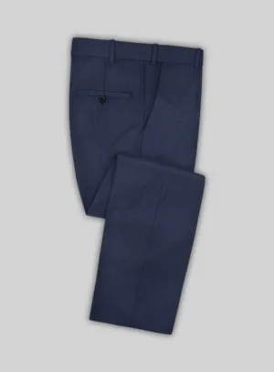 Stretch Royal Blue Wool Pants