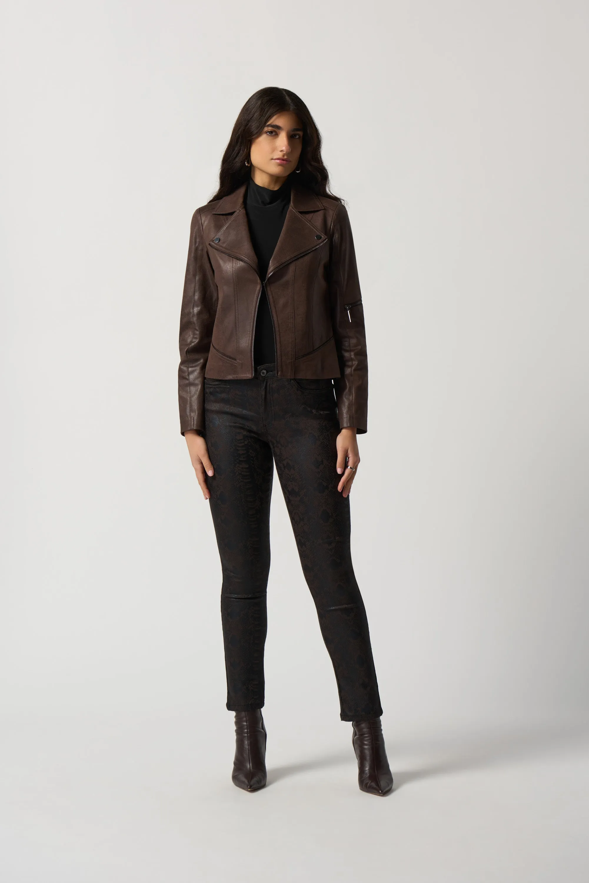 Suede Moto Jacket