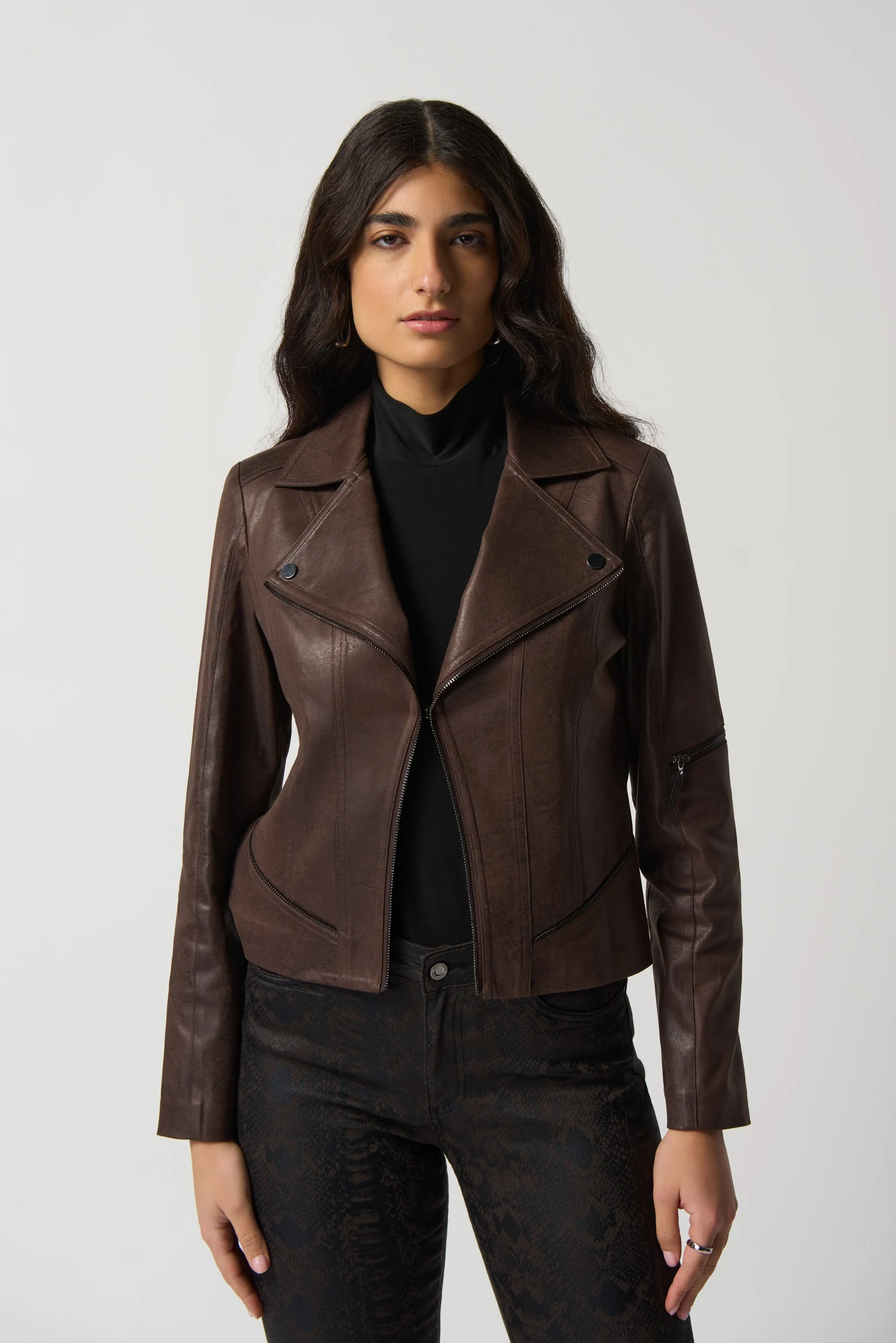 Suede Moto Jacket