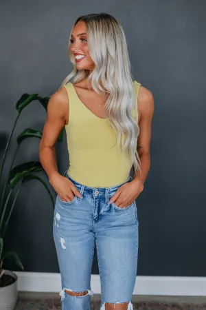 Sweet & Simple Bodysuit - Avocado