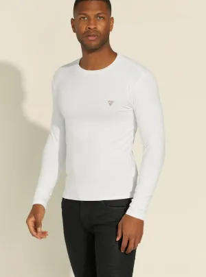 White Super Slim Long Sleeve T-Shirt